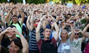 Protests against the arrests on Friday, 18 July, in Sofia. (© picture alliance / NurPhoto / STR)