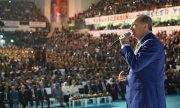 Recep Tayyip Erdoğan vor dem AKP-Parteikongress am 21. Mai 2017 (© picture-alliance/dpa)