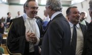 Der italienische Staatsanwalt Luca Tescaroli im Gerichtssaal. (© picture-alliance/dpa)