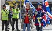 Manifestation anti-Brexit pendant le congrès du Labour. (© picture-alliance/dpa)
