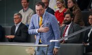 L'ambassadeur d'Ukraine en Allemagne, Oleksiy Makeïev, au Bundestag, le 30 novembre. (© picture alliance/dpa/Kay Nietfeld)