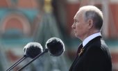 Официального объяснения отсутствию на параде боевых танков и самолётов дано не было. (© picture alliance/Associated Press/Гавриил Григоров)