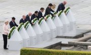 Церемония памяти жертв бомбардировки Хиросимы в 1945 году. (© picture-alliance/Associated Press/Наоки Маэда)