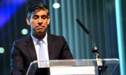 Der britische Premier Rishi Sunak am 30. April 2024. (© picture alliance/empics/Yui Mok)