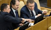 Abgeordnete in der Duma. (© picture alliance / Sipa USA / Kommersant Photo Agency)