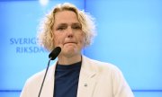Die Vorsitzende der schwedischen Zentrumspartei, Anna-Karin Hatt. (© picture-alliance/ TT NYHETSBYRÅN / Fredrik Sandberg/TT)