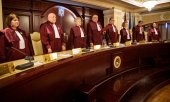 Romanian constitutional judges in May. (© picture-alliance/ASSOCIATED PRESS / Vadim Ghirda)
