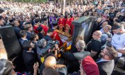 Beisetzung von Ratko Mladić am 7. September 2026 auf dem Topčider-Friedhof in Belgrad. (© picture alliance / SIPA  Spasa DAKIC)