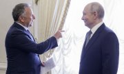 Die Unterredung Witkoffs mit Putin dauerte etwa drei Stunden. Dabei wurden auch mit der Ukraine abgestimmte Vorschläge der europäischen Seite übergeben. (© picture alliance / TASS / Gavriil Grigorov)