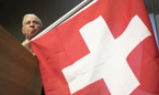 Блохер на собрании делегатов Швейцарской народной партии в марте 2018-го года. (© picture-alliance/dpa)