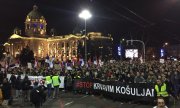 Demonstration in Belgrade. (© picture-alliance/dpa)