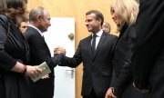 Macron et Poutine lors de leur rencontre, fin septembre. (© picture-alliance/dpa)