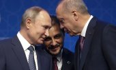 Putin and Erdoğan agreed on 8 January to push for a ceasefire. (© picture-alliance/dpa)