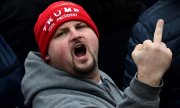 Un partisan de Trump pendant les émeutes du Capitole. (© picture-alliance/dpa/Carol Guzy)