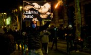 Тысячи жителей Испании вышли на улицы с требованием освободить рэпера. (© picture-alliance/dpa)