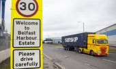 Es geht insbesondere um Zollkontrollen im Hafen der nordirischen Hauptstadt Belfast. (© picture alliance / empics / Liam McBurney)