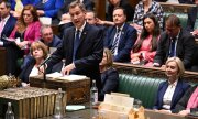 Le ministre des Finances, Jeremy Hunt, et la Première ministre, Liz Truss, le 17 octobre 2022 à la Chambre des communes. (© picture allianc /ASSOCIATED PRESS/Jessica Taylor)