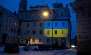 Vilnius University in the early morning of 24 February 2023. (© picture alliance / ASSOCIATED PRESS Mindaugas Kulbis)