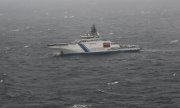 11 Ekim'de Balticconnector boru hattı yakınlarında seyreden Finlandiya Sahil Güvenliği. (© picture alliance/dpa/Rajavartiolaitos/Finnish Border Guard)