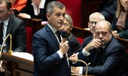 Le ministre de l'Intérieur, Gérald Darmanin, défend son projet de loi devant l'Assemblée nationale. (© picture alliance/baca/Lafargue Raphael/ABACA)