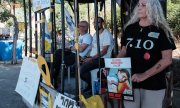 Demonstrators on 7 July in Jerusalem demanding an agreement to release the hostages. (© picture alliance/ZUMAPRESS.com/Nir Alon)