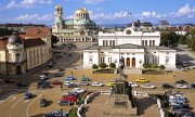 The area outside the Bulgarian parliament. (© picture-alliance/dpa)