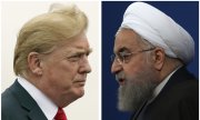 Donald Trump ve İran Cumhurbaşkanı Hasan Ruhani.(© picture-alliance/dpa)