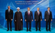 Hazar Denizine kıyısı olan devletlerin başkanları. (© picture-alliance/dpa)