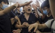 Proteste am Flughafen in Hongkong. (© picture-alliance/dpa)
