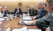 ABD Başkanı Trump, İran'ın füze saldırısını değerlendiriyor (8 Ocak 2020). (© picture-alliance/dpa)