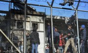 Geflüchtete im Lager Moria auf Lesbos. (© picture-alliance/dpa)