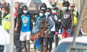 Eine Gruppe von Migranten in Dover am 12. August. (© picture-alliance/dpa)