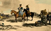 John Augustus Atkinson'un bir tablosundan esinlenerek Matthew Dubourg'un yaptığı "A Bas Le Manteau" isimli gravür. Kaynak: Raymond Guyot: Napoleon, 1921, H. Floury Yayınevi. (© picture-alliance/dpa)