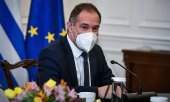 Frontex Direktörü Fabrice Leggeri, Atina'da (21 Mayıs 2021). (© picture-alliance/Tatiana Bolari)