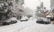 Schnee in Athen. (© picture alliance/dpa/TASS/Yuri Malinov)