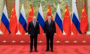 Встреча Си Цзиньпина и Путина состоялась незадолго до церемонии открытия Олимпийских игр, на которой Путин был почётным гостем. (© picture alliance / ASSOCIATED PRESS/Ли Тао)