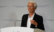 EZB-Chefin Christine Lagarde am 9. Juni in Amsterdam. (© picture alliance / ASSOCIATED PRESS/Peter Dejong)