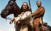Former heroes: Winnetou (Pierre Brice, left) and Old Shatterhand (Lex Barker). (© picture-alliance/dpa/dpa)