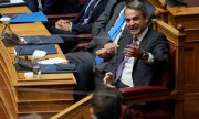 Kyriakos Mitsotakis on 26 August. (© picture alliance/ASSOCIATED PRESS/Thanassis Stavrakis)