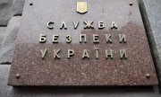 An SBU plaque in Kyiv. (© picture alliance / Photoshot)