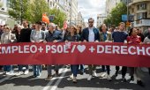 İşçi sendikaları ve İspanyol hükümetinin bazı üyeleri, 1 Mayıs'ta Madrid sokaklarına birlikte çıkmıştı. (© picture alliance/ZUMAPRESS.com/Victoria Herranz)