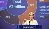 EU Commission President Ursula von der Leyen presents the new budget proposal in Brussels on 16 July 2025. (© picture-alliance/dpa)