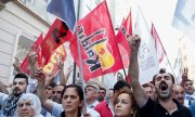 A Istanbul, des centaines de personnes ont protesté contre la politique syrienne du gouvernement. (© picture-alliance/dpa)