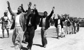 Des Palestiniens chassés de chez eux, en 1948. (© picture-alliance/dpa)