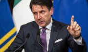 Italian Prime Minister Conte threatened to resign during a press conference on 3 June 2019. (© picture-alliance/dpa)