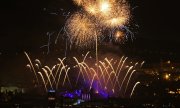 New Year's fireworks in Barcelona. (© picture-alliance/dpa)