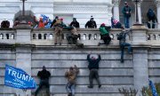 Trump hatte seine Anhänger zum Protestmarsch auf das Kapitol aufgerufen. (© picture-alliance/dpa/Jose Luis Magana)