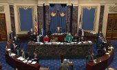Многие республиканцы признали вину Трампа в событиях 6 января, однако по формальным причинам проголосовали против импичмента. (© picture-alliance/dpa)