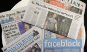 The Australian press was unanimous in its indignant response to Facebook's move. (© picture-alliance/Rick Rycroft)