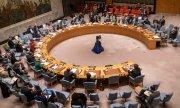 Réunion d'urgence du Conseil de sécurité de l'ONU, le 21 février à New York. (© picture-alliance/dpa)